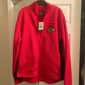 Men’s Blackhawks Thermal Quarter Zip Size:XXL